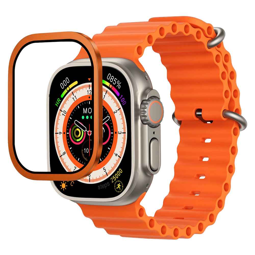 Apple Watch Ultra 49mm Mohseven iWatch Serisi Safir Akıllı Saat Temperli Cam Ekran Koruyucu