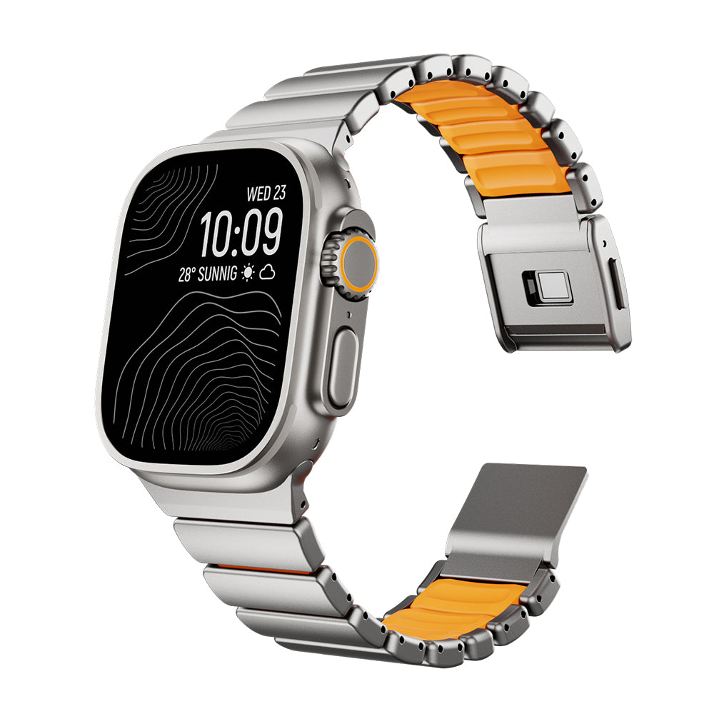 Apple Watch Ultra 49mm Zore KRD-152 Titanyum Silikon Kordon
