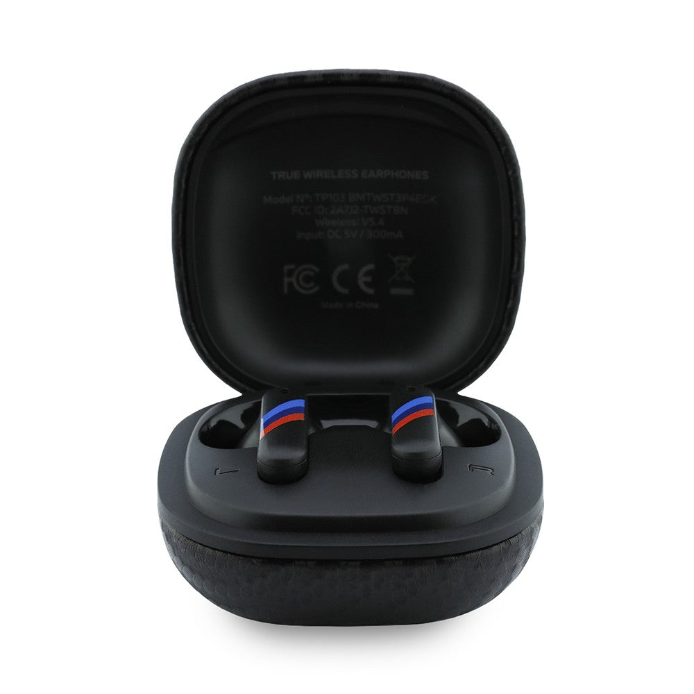 BMW Orjinal Lisanslı ENC Teknolojili PU Karbon Tasarımlı Kulakiçi TWS Bluetooth Kulaklık M Edition Metal Logolu v5.4