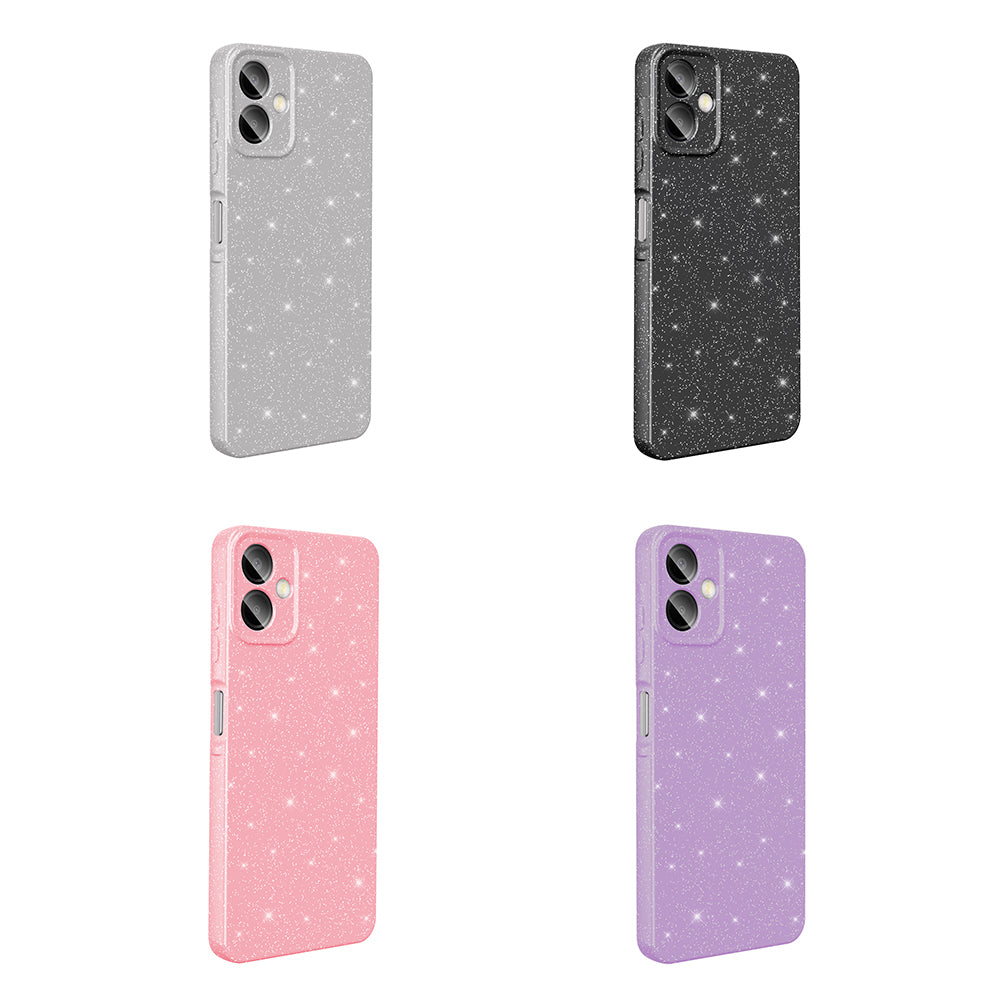 Galaxy A07 Kılıf Kamera Korumalı Simli Lüks Zore Koton Kapak