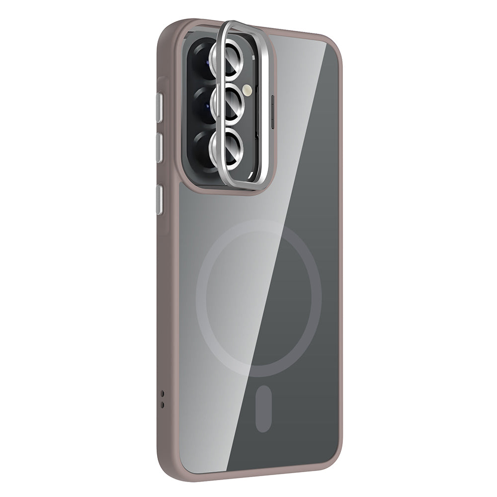 Galaxy A37 Kılıf Standlı ve Kamera Lens Hediyeli Zore Etro Kapak