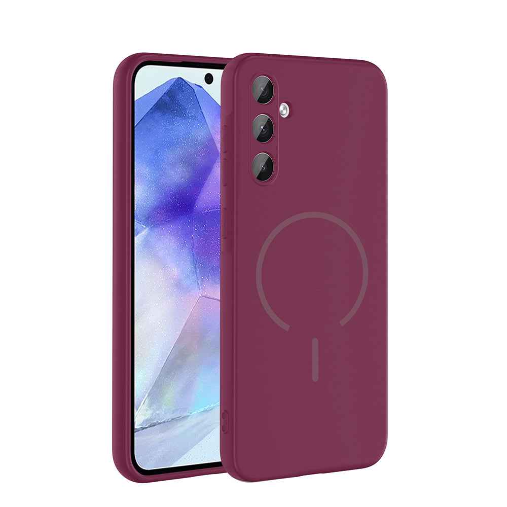 Galaxy A55 Kılıf M-safe Şarj Özellikli Zore Meta Kapak