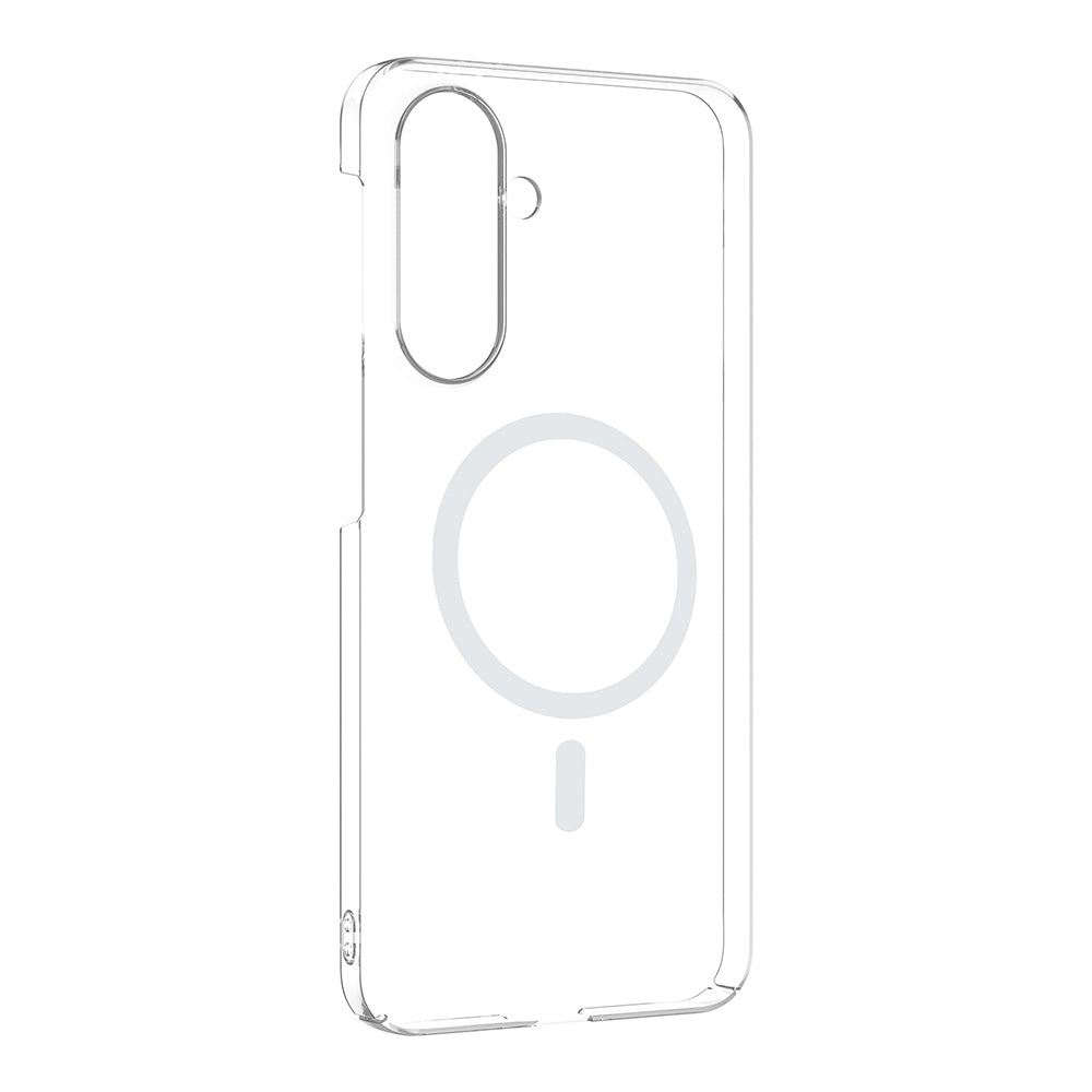 Galaxy A57 Kamera Korumalı M-Safe Şarj Özellikli Şeffaf Zore London Sert PC Kapak