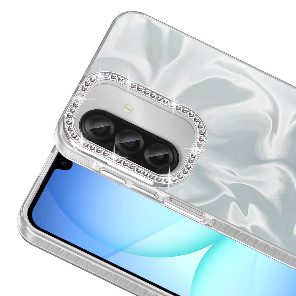 Galaxy A57 Kılıf Airbagli Parlak Taş Detay Tasarımlı Zore Esila Kapak