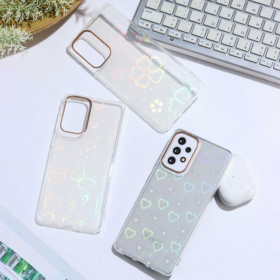 Galaxy A73 Kılıf Zore Sidney Desenli Sert Kapak