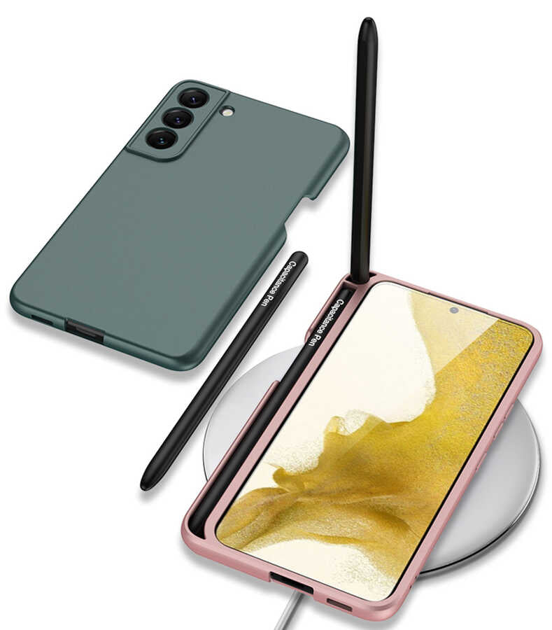 Galaxy S22 Kılıf Zore Kalemli Kıpta Kapak