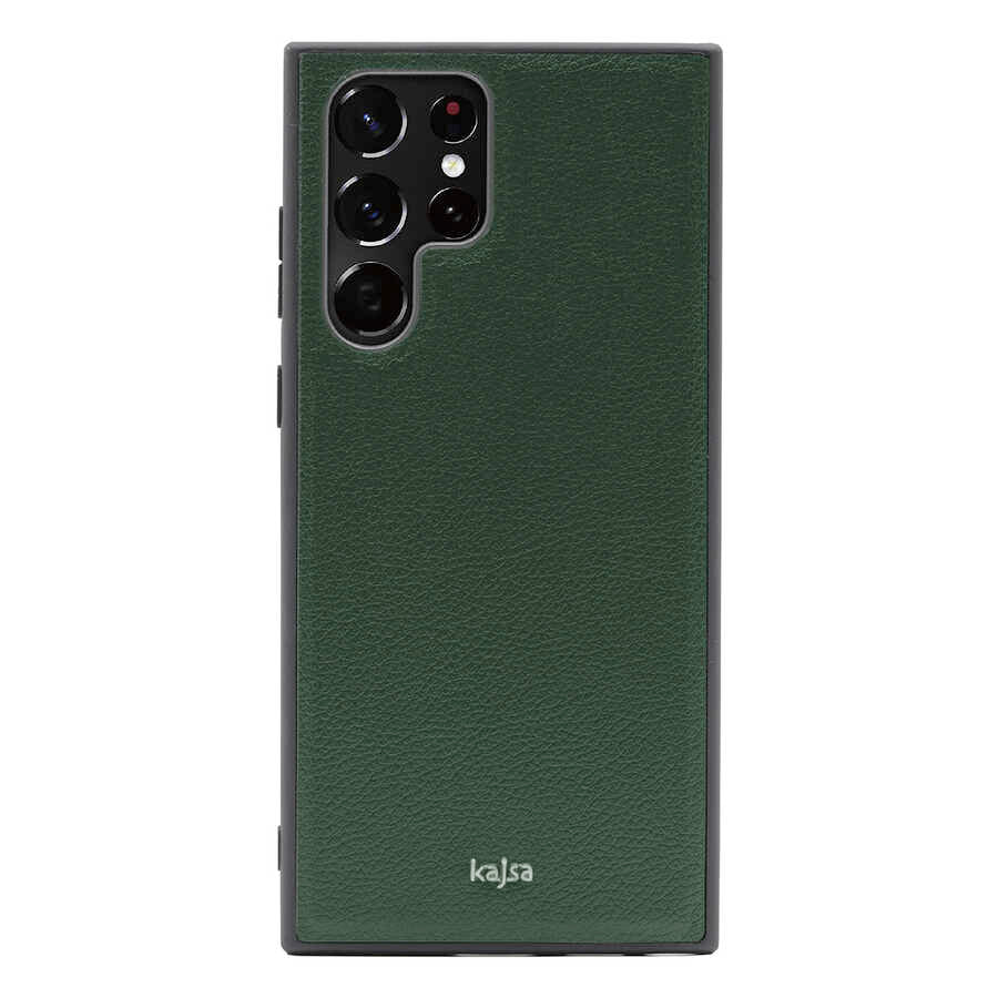 Galaxy S22 Ultra Kılıf Kajsa Luxe Collection Hakiki Deri Kapak