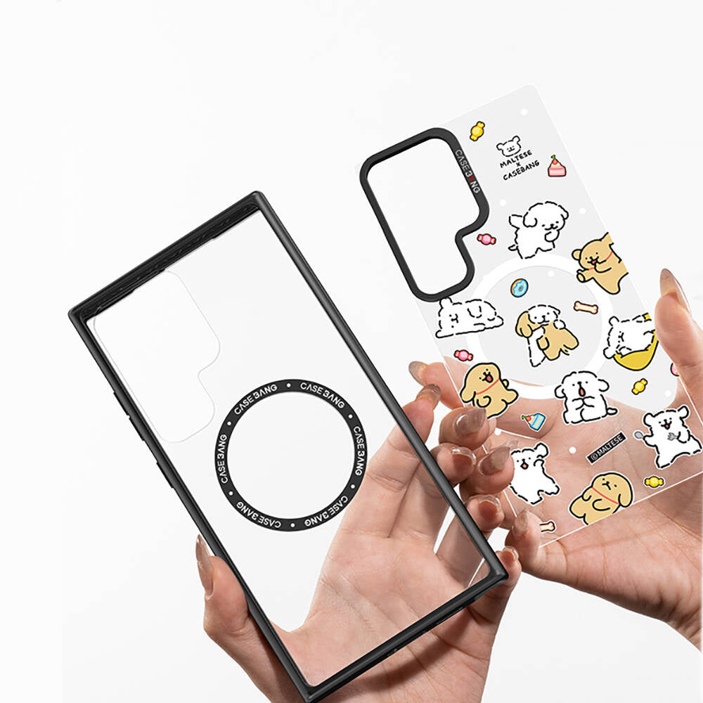 Galaxy S24 Kılıf M-safe Şarj Özellikli Casebang Body Frame Kapak