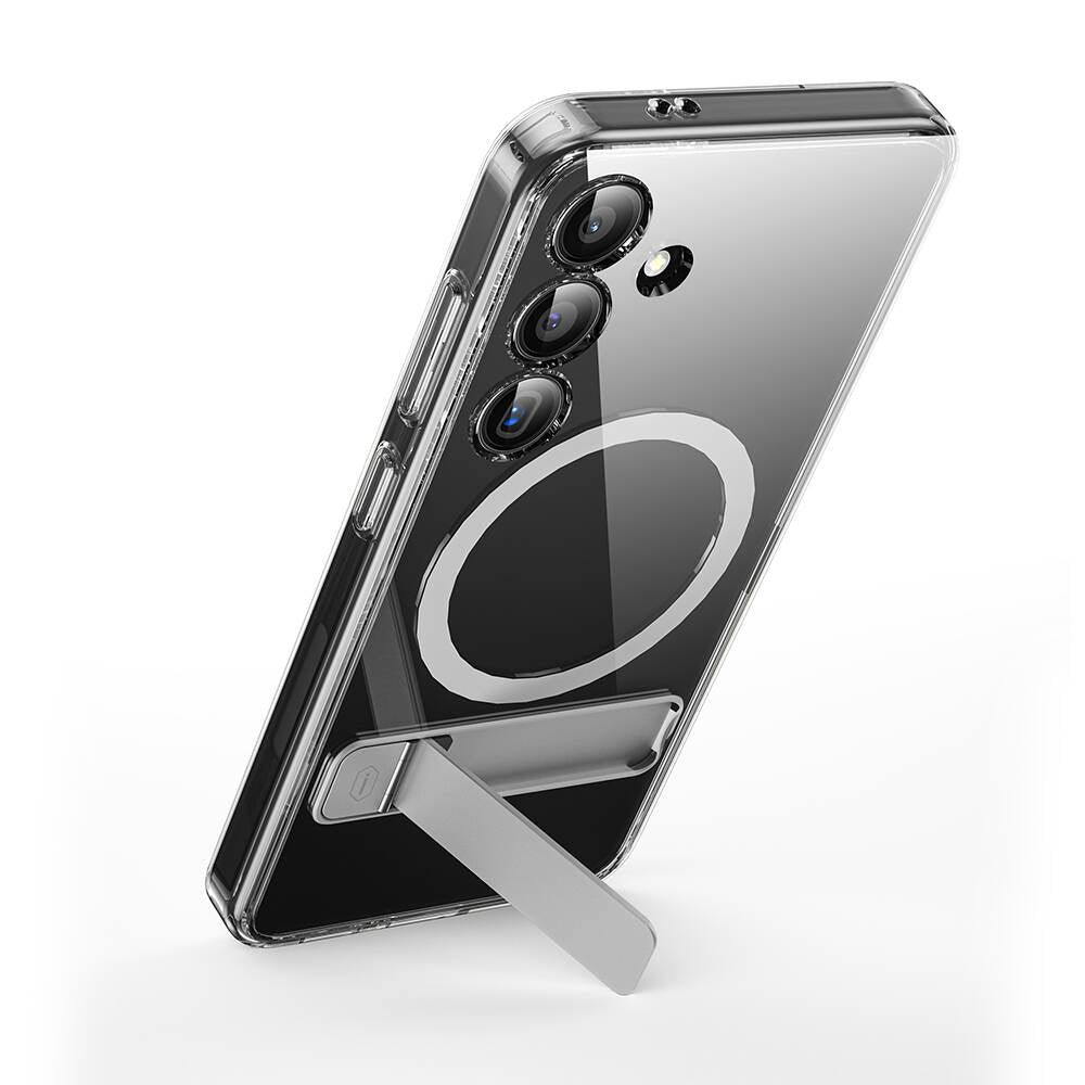 Galaxy S24 Kılıf M-safe Şarj Özellikli Kamera Korumalı Standlı Wiwu KCC-025 Aurora Serisi Kapak