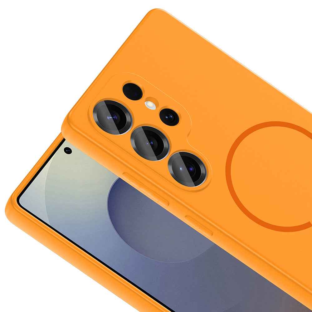 Galaxy S24 Ulta Kılıf M-safe Şarj Özellikli Zore Meta Kapak