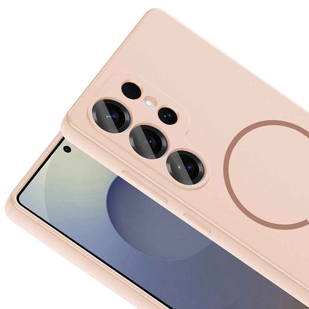 Galaxy S24 Ulta Kılıf M-safe Şarj Özellikli Zore Meta Kapak