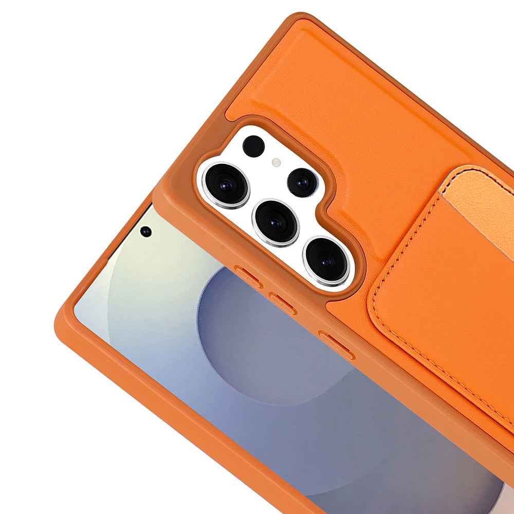 Galaxy S24 Ultra Kılıf Kartlıklı Zore X-Kart Silikon Kapak