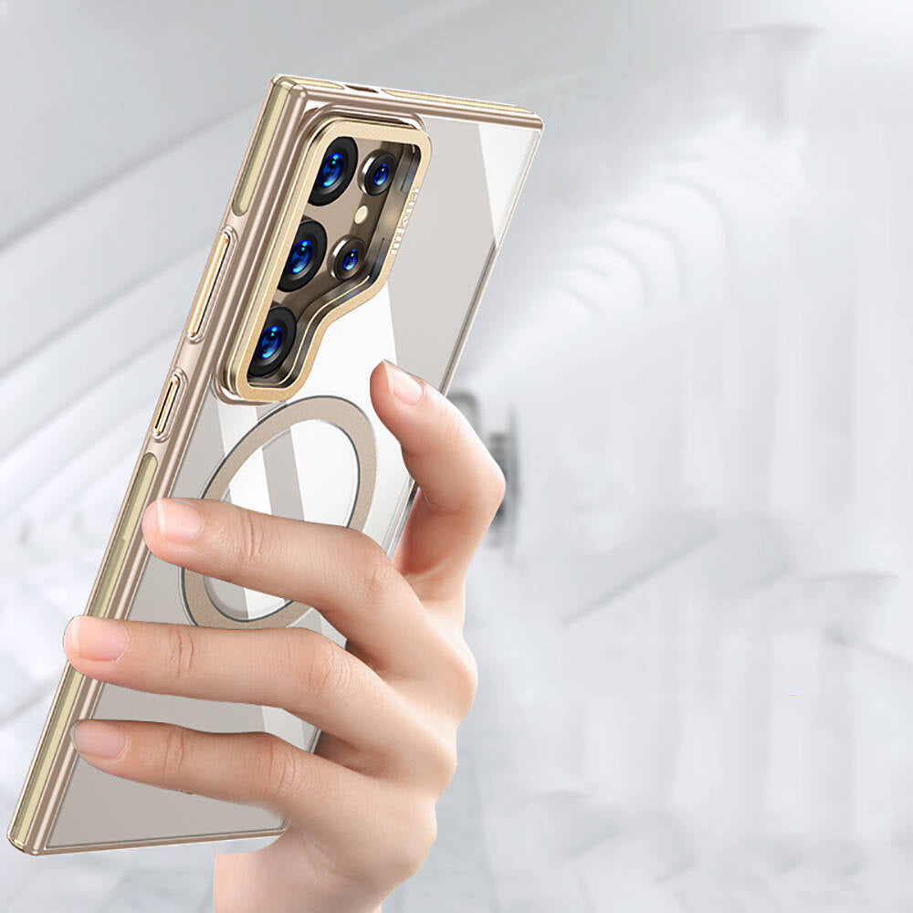 Galaxy S24 Ultra Kılıf M-safe Şarj Özellikli Wlons Standlı Efsane Kapak