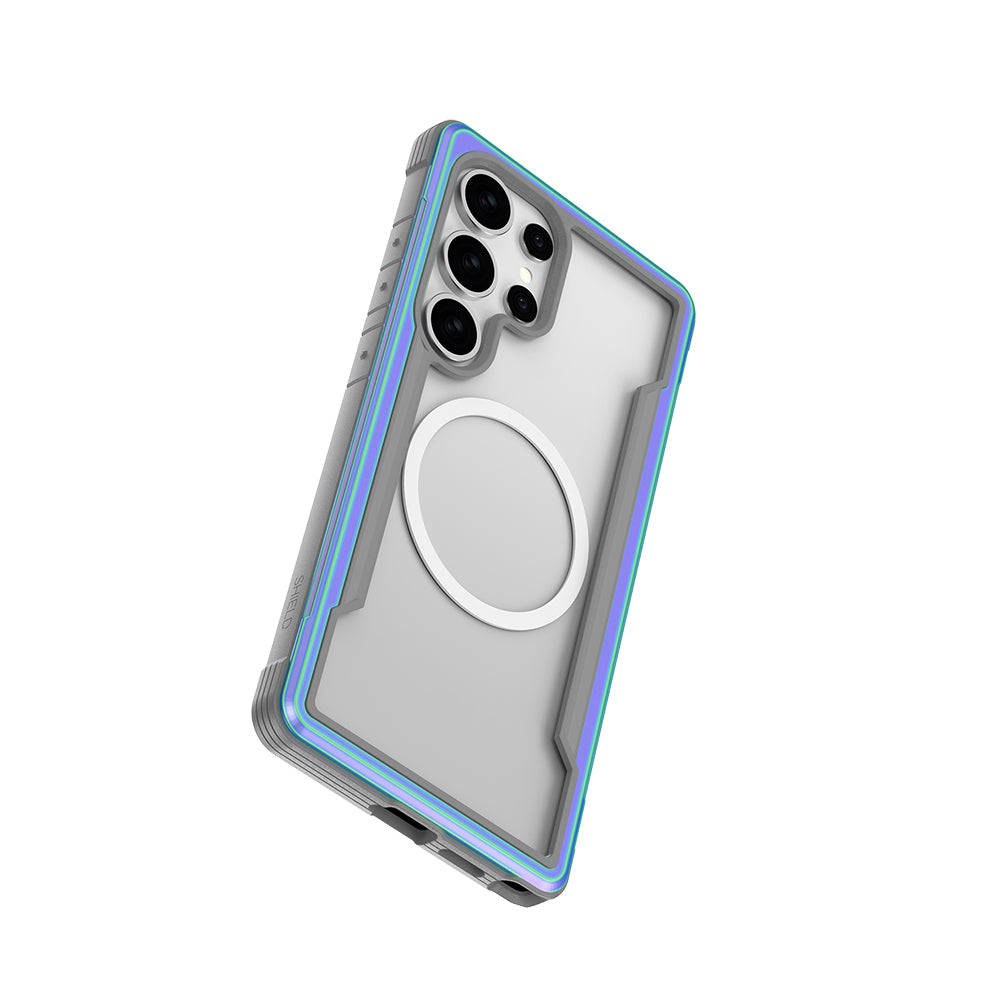 Galaxy S25 Ultra Kılıf M-safe Şarj Özellikli Airbagli Raptic Shield Serisi Şeffaf Arka Yüzey Kapak