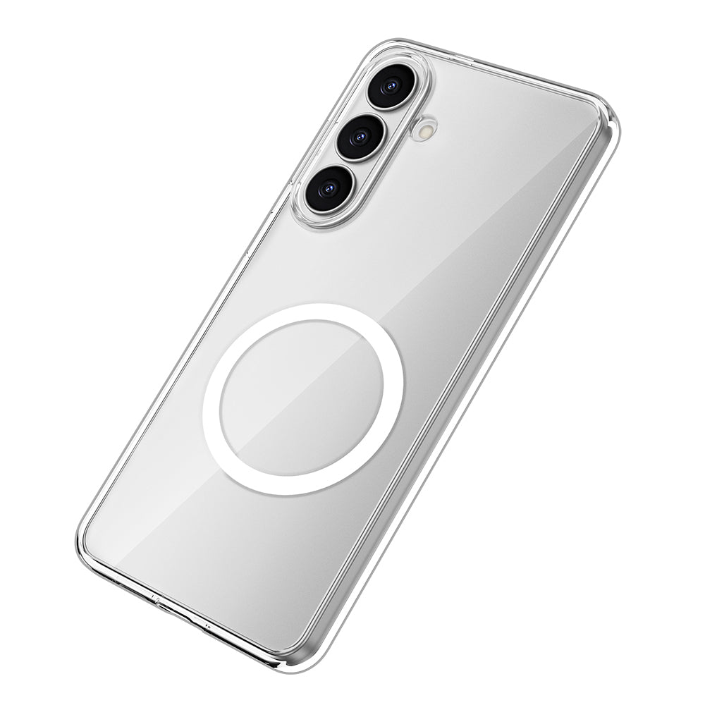 Galaxy S26 Kılıf M-safe Şarj Özellikli Transparan Sert PC Wlons Pita Kapak