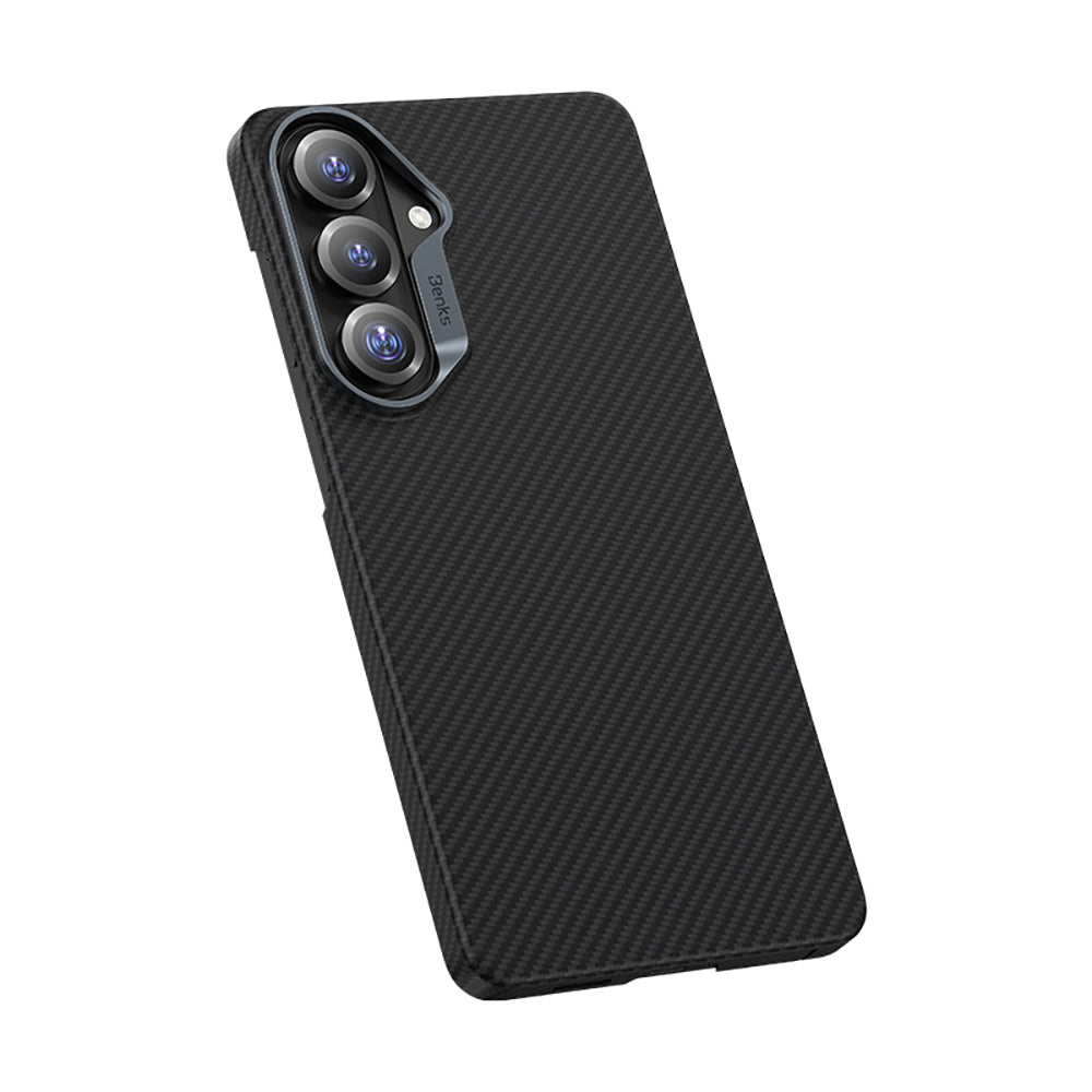 Galaxy S26 Plus Kılıf Benks M-safe Şarj Özellikli Magnetik ArmorAir 600D Kevlar Karbon Fiber Kapak