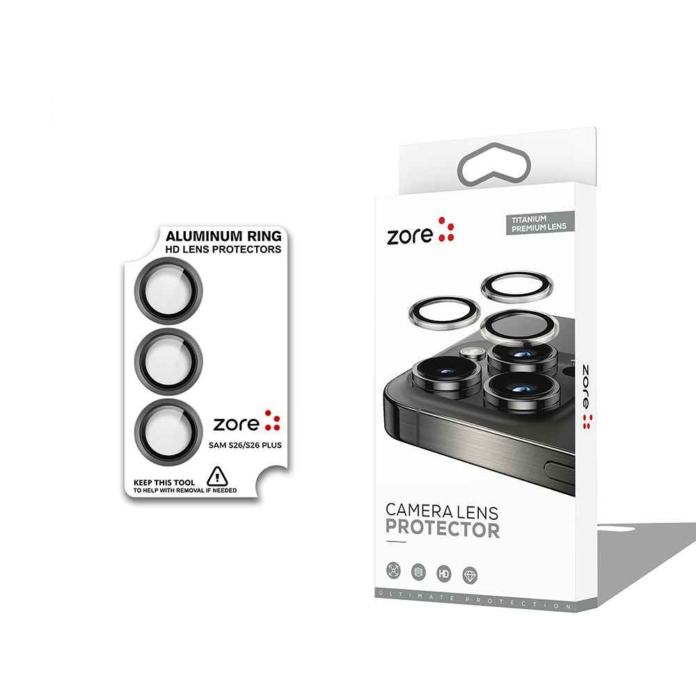 Galaxy S26 Plus Zore CL-12 Premium Safir Parmak İzi Bırakmayan Anti-Reflective Kamera Lens Koruyucu