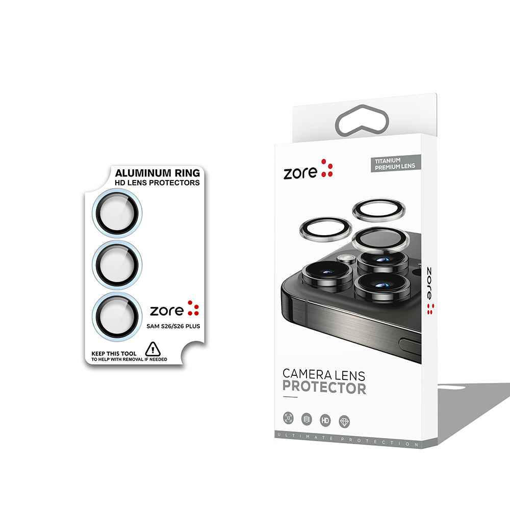 Galaxy S26 Plus Zore CL-12 Premium Safir Parmak İzi Bırakmayan Anti-Reflective Kamera Lens Koruyucu