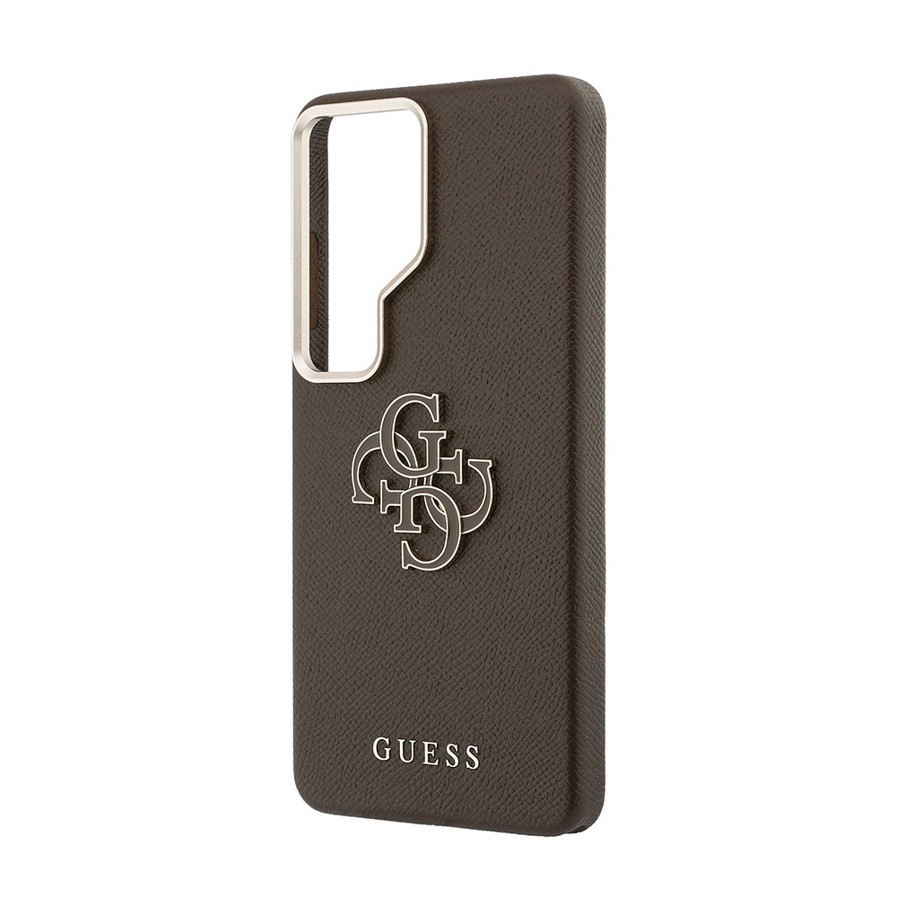Galaxy S26 Ultra Kılıf Guess Orjinal Lisanslı Grained Yazı ve 4G Büyük Metal Logolu Kapak