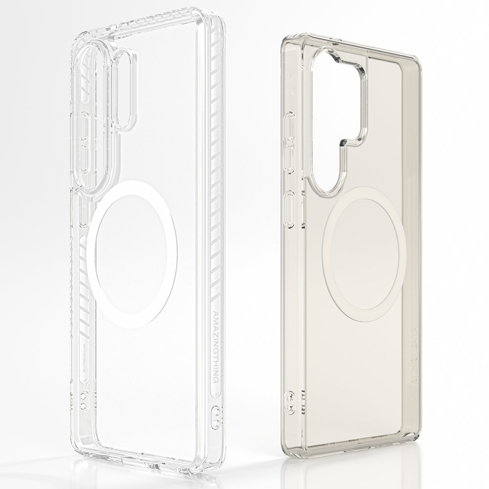 Galaxy S26 Ultra Kılıf M-Safe Şarj Özellikli Airbag Tasarımlı AmazingThing Titan Mag Case Serisi Kapak
