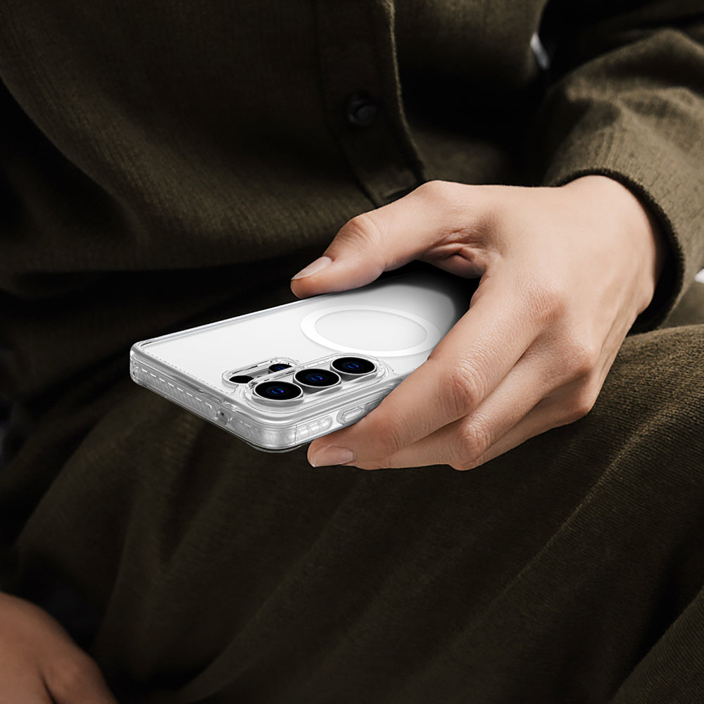Galaxy S26 Ultra Kılıf M-Safe Şarj Özellikli Airbag Tasarımlı AmazingThing Titan Mag Case Serisi Kapak