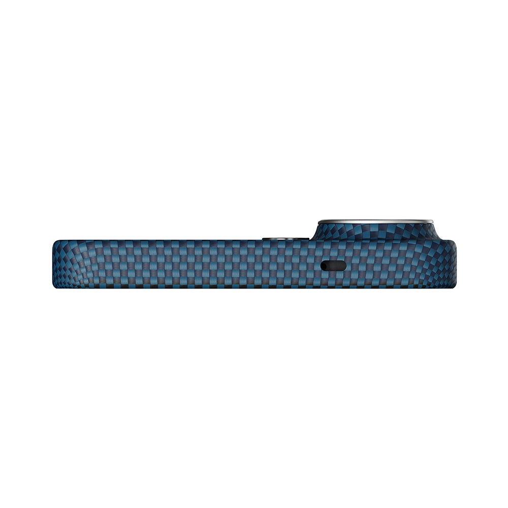 Galaxy S26 Ultra Kılıf M-safe Şarj Özellikli Aramid Karbon Fiber Pitaka Tactile Woven Sunset-Moonrise Serisi Kapak