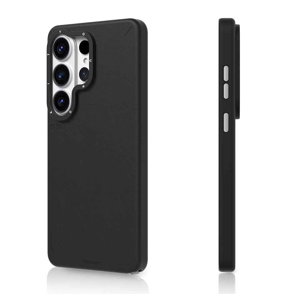 Galaxy S26 Ultra Kılıf M-safe Şarj Özellikli Basit Mat Deri Desenli Youngkit Tech Fashion Serisi Kapak