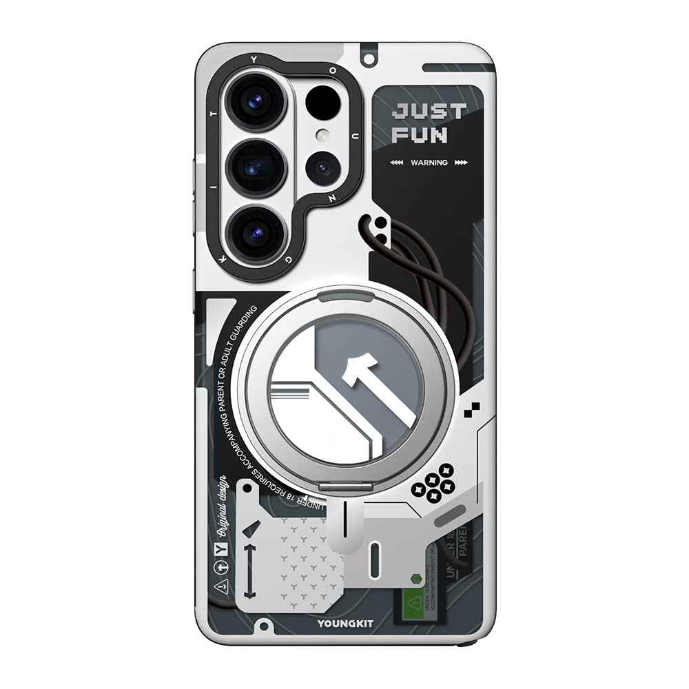 Galaxy S26 Ultra Kılıf M-safe Şarj Özellikli Youngkit Starship Serisi Kapak