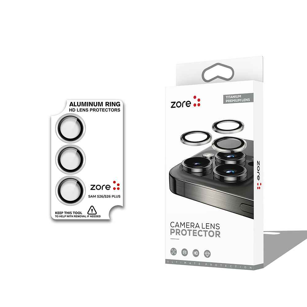 Galaxy S26 Zore CL-12 Premium Safir Parmak İzi Bırakmayan Anti-Reflective Kamera Lens Koruyucu