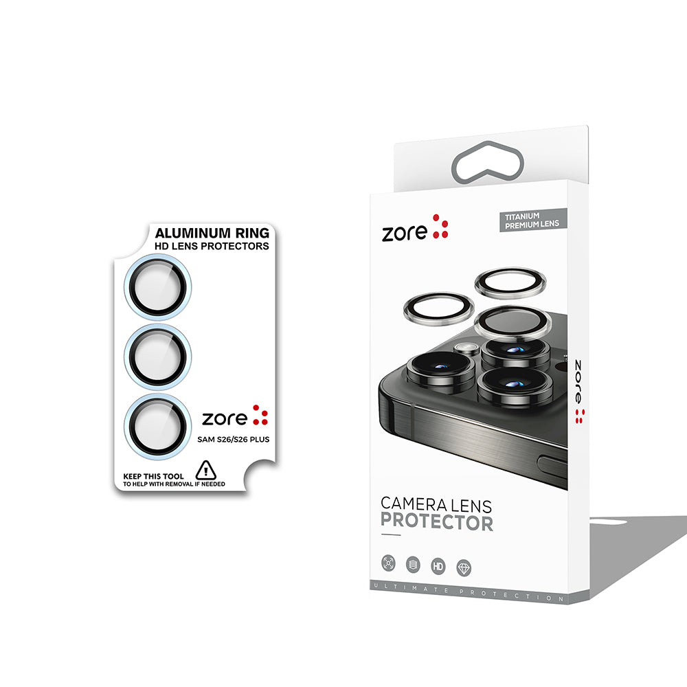 Galaxy S26 Zore CL-12 Premium Safir Parmak İzi Bırakmayan Anti-Reflective Kamera Lens Koruyucu