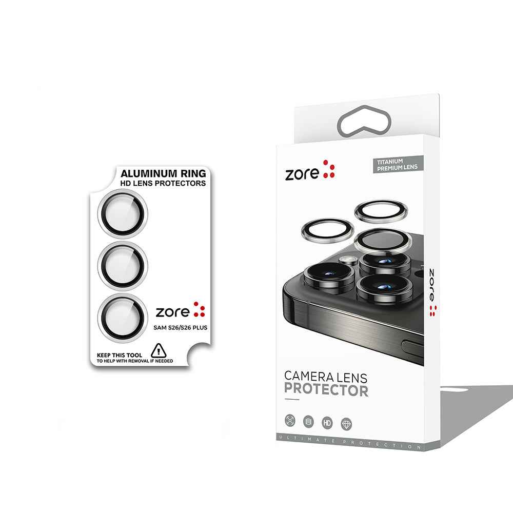 Galaxy S26 Zore CL-12 Premium Safir Parmak İzi Bırakmayan Anti-Reflective Kamera Lens Koruyucu