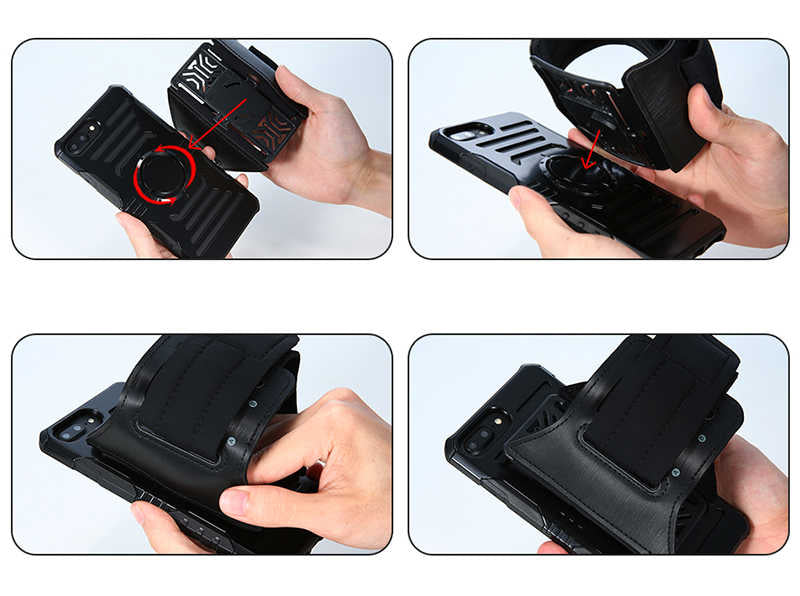 Galaxy S7 Edge Kılıf Zore 2 in 1 Kol Bandı