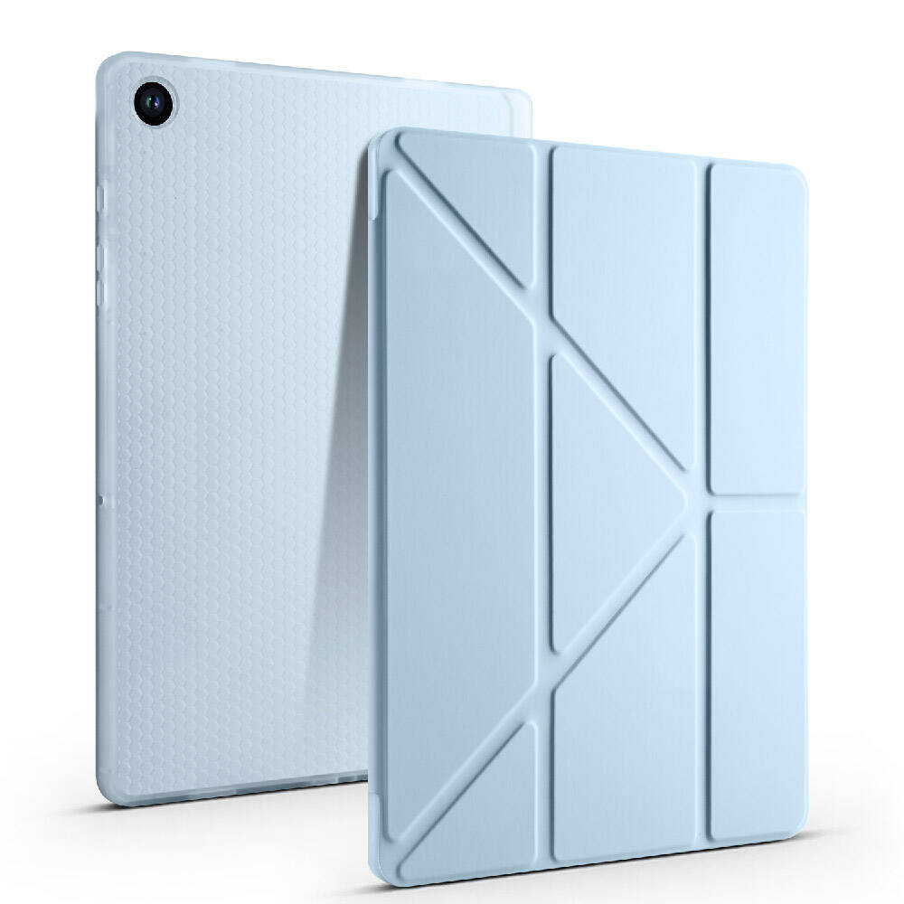 Galaxy Tab A11 Kılıf Zore Tri Folding Kalem Bölmeli Standlı Kılıf