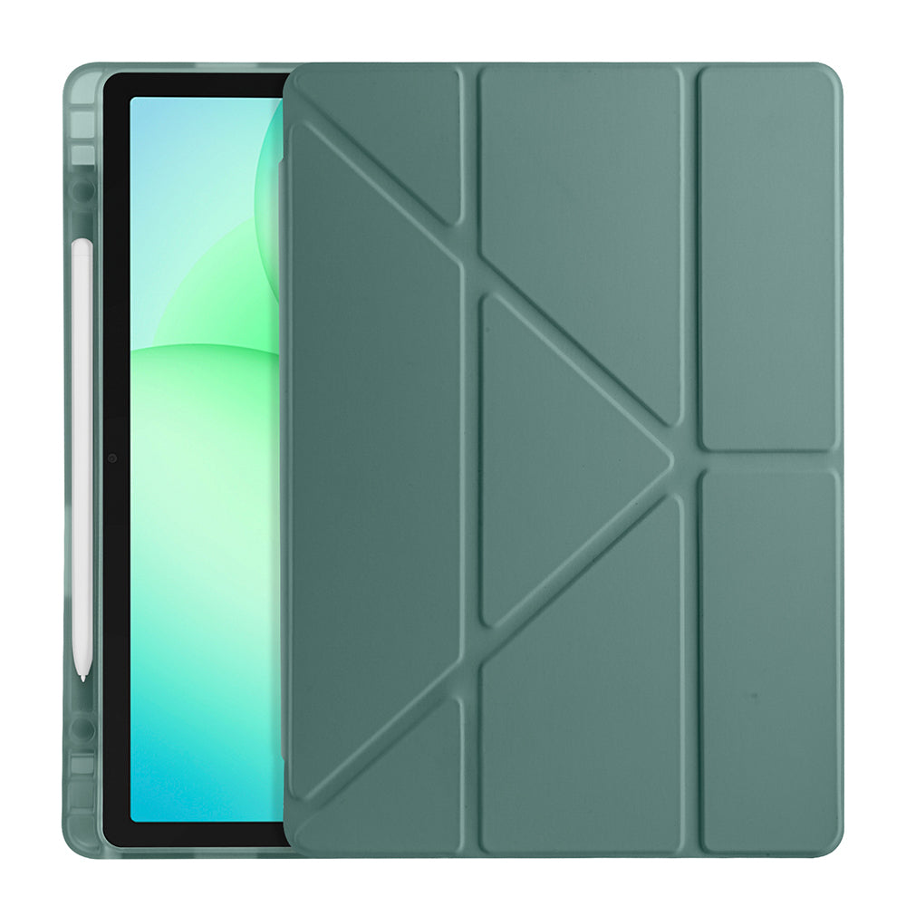 Galaxy Tab A11 Plus Kılıf Zore Tri Folding Kalem Bölmeli Standlı Kılıf