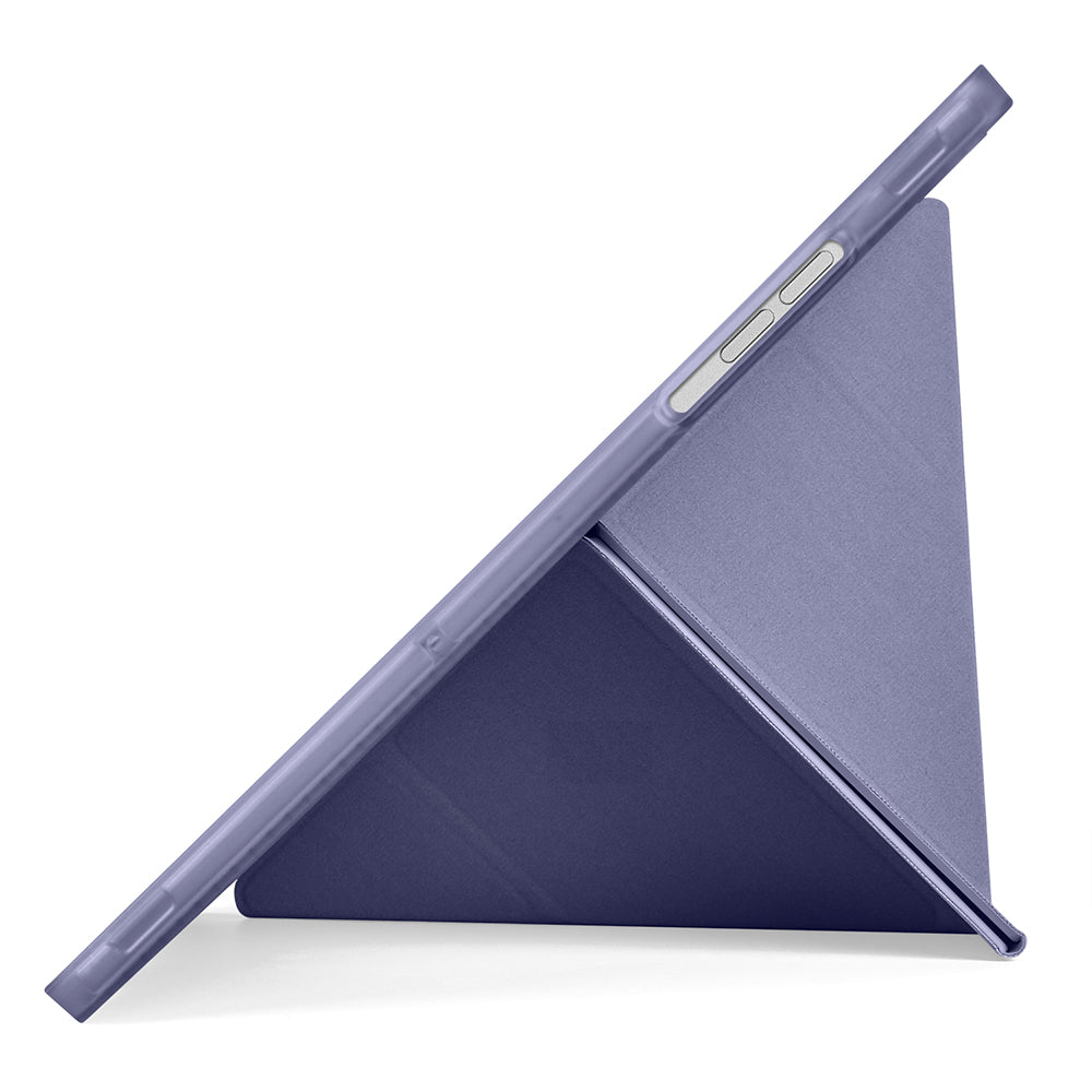 Galaxy Tab A11 Plus Kılıf Zore Tri Folding Kalem Bölmeli Standlı Kılıf