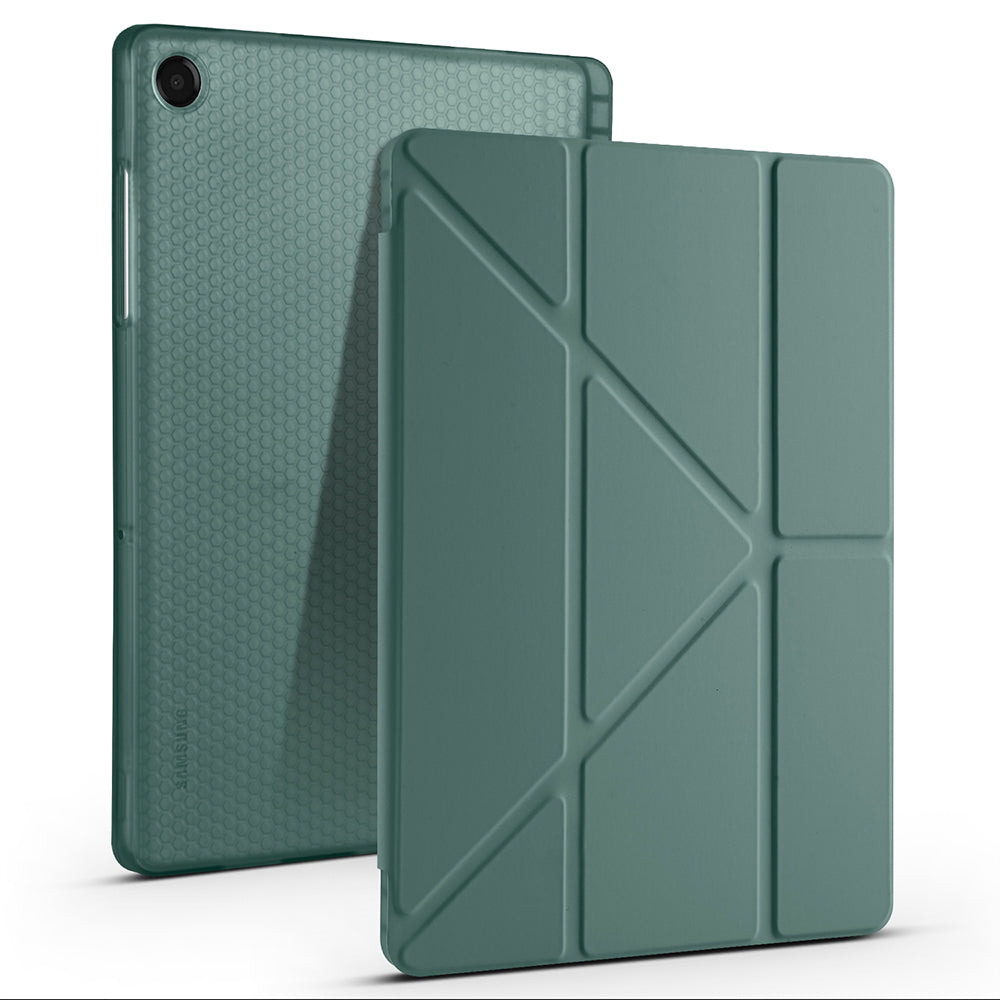 Galaxy Tab A11 Plus Kılıf Zore Tri Folding Kalem Bölmeli Standlı Kılıf