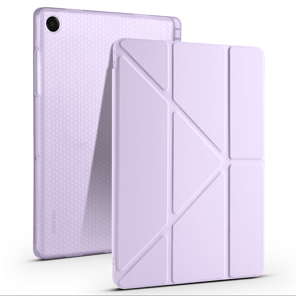 Galaxy Tab A11 Plus Kılıf Zore Tri Folding Kalem Bölmeli Standlı Kılıf