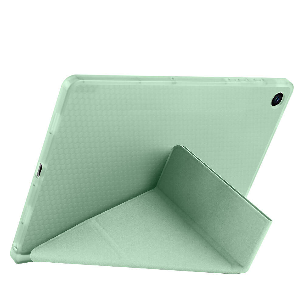 Galaxy Tab A9 Plus Kılıf Zore Tri Folding Kalem Bölmeli Standlı Kılıf