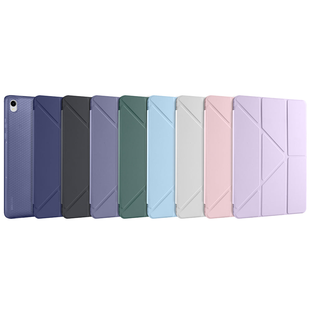 Galaxy Tab S11 Kılıf Zore Tri Folding Kalem Bölmeli Standlı Kılıf