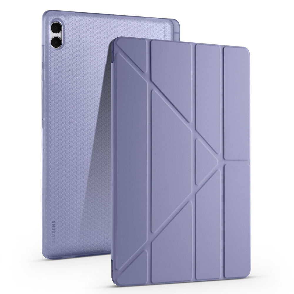 Galaxy Tab S11 Ultra Kılıf Zore Tri Folding Kalem Bölmeli Standlı Kılıf