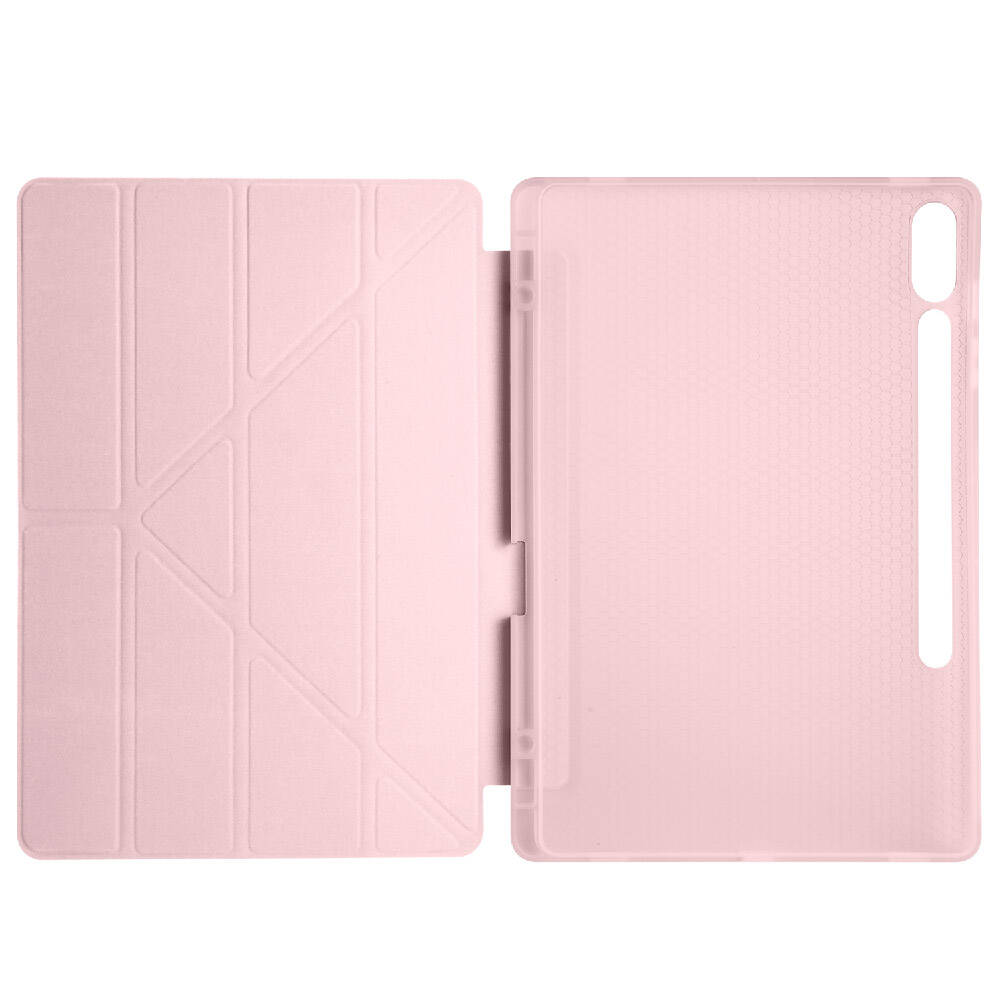 Galaxy Tab S9 FE Plus Kılıf Zore Tri Folding Kalem Bölmeli Standlı Kılıf