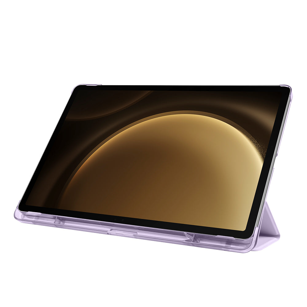 Galaxy Tab S9 FE Plus Zore Smart Cover Kalem Bölmeli Standlı 1-1 Kılıf