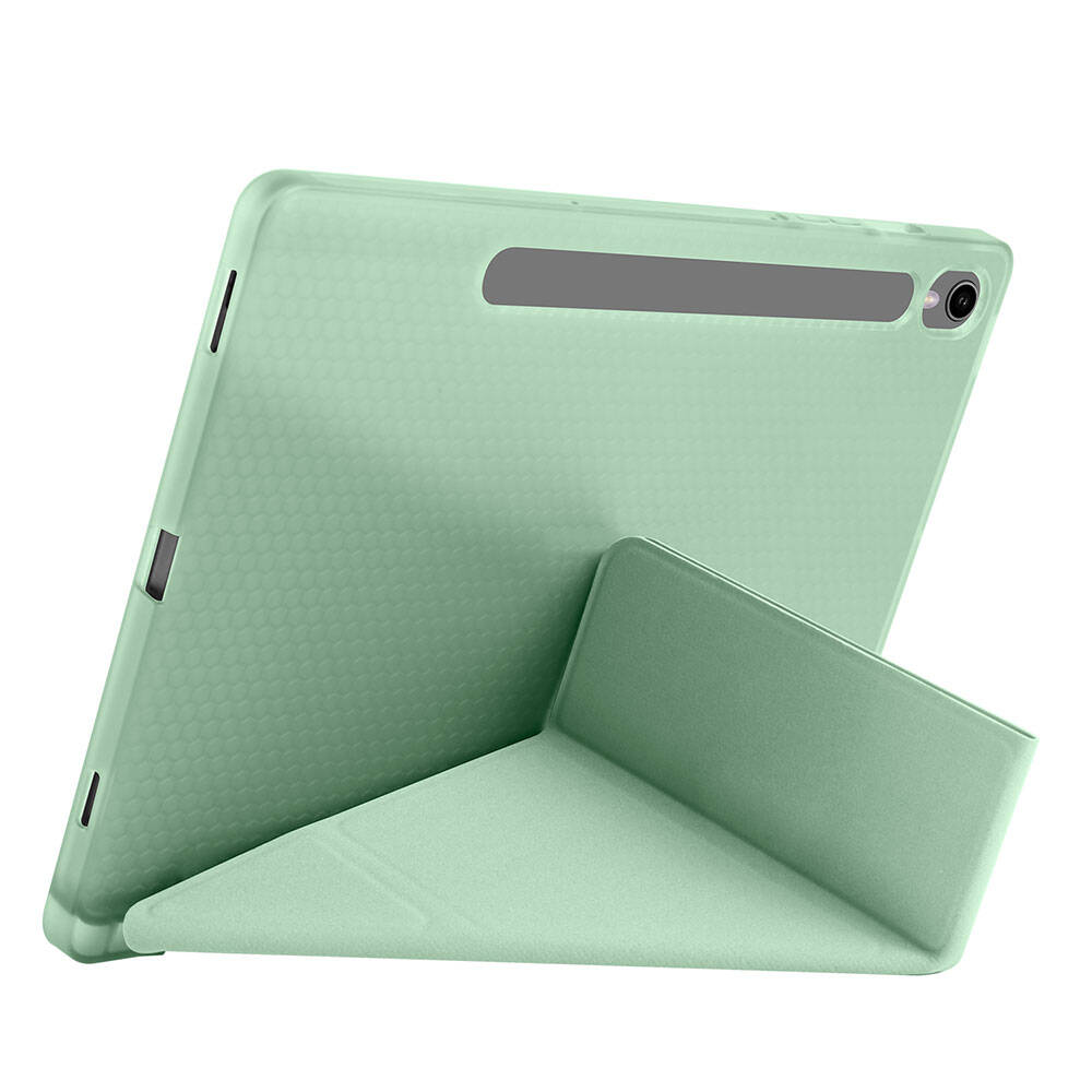 Galaxy Tab S9 Kılıf Zore Tri Folding Kalem Bölmeli Standlı Kılıf