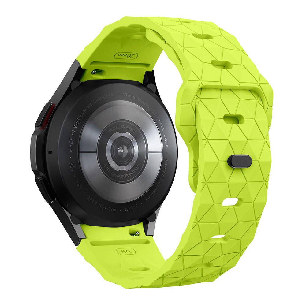 Galaxy Watch 5 44mm Zore KRD-116 20mm Futbol Desenli Spor Tasarımlı Silikon Kordon