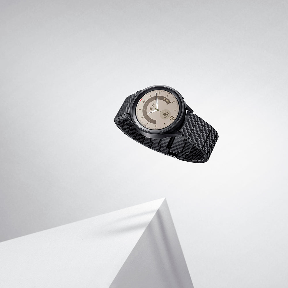 Galaxy Watch 6 Classic 47mm Karbon Fiber Pitaka Modern Serisi Black-Grey Twill Kordon