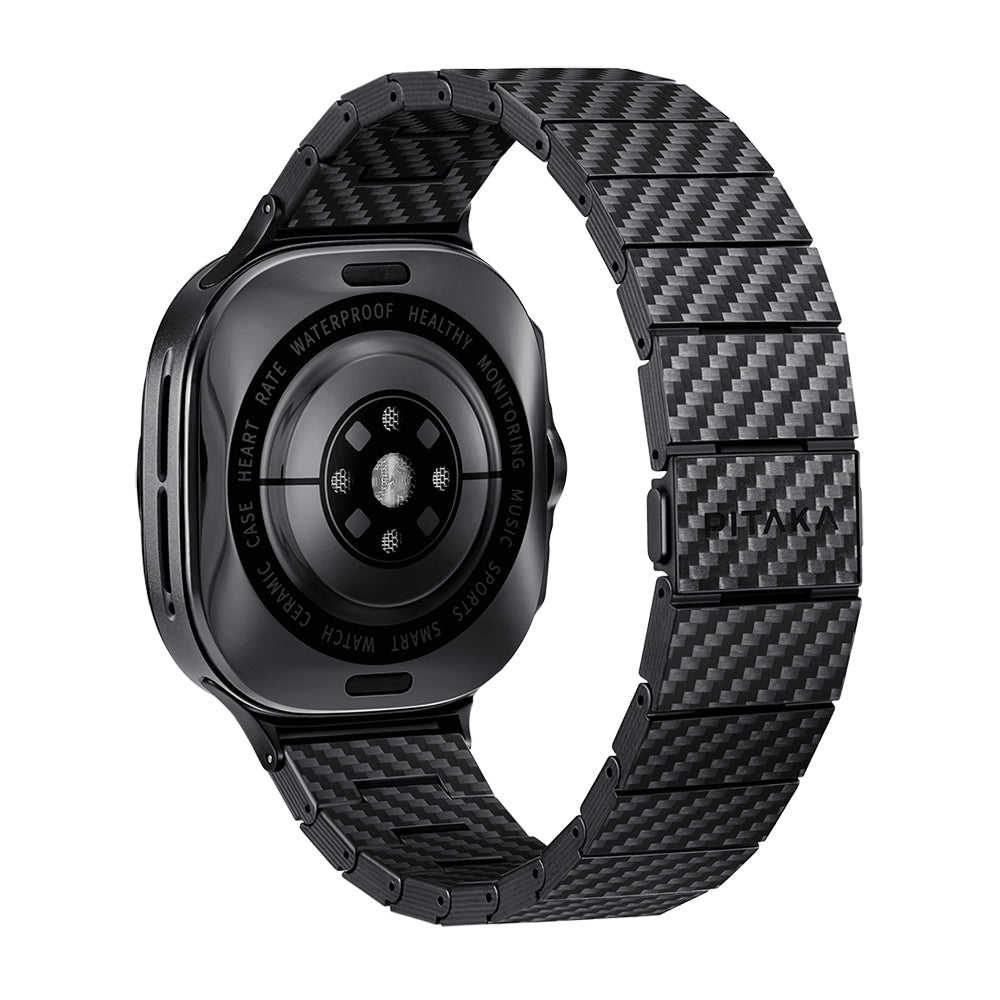 Galaxy Watch Ultra 47mm Karbon Fiber Pitaka Modern Serisi Black-Grey Twill Kordon