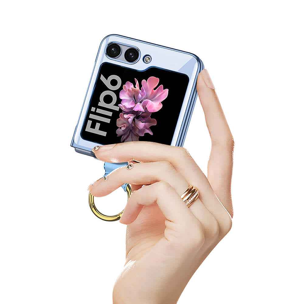 Galaxy Z Flip 6 Kılıf Zore Yüzüklü Kıpta Kapak