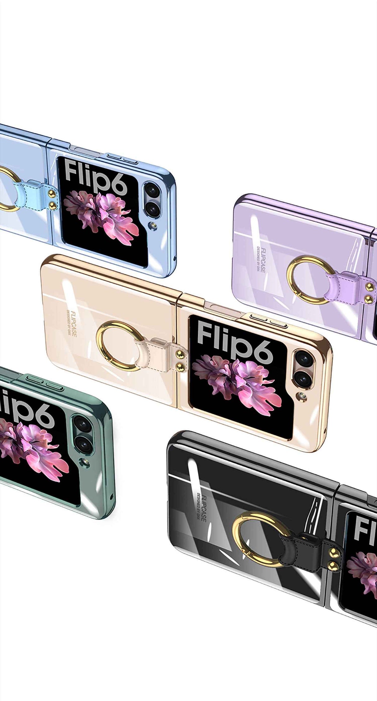 Galaxy Z Flip 6 Kılıf Zore Yüzüklü Kıpta Kapak