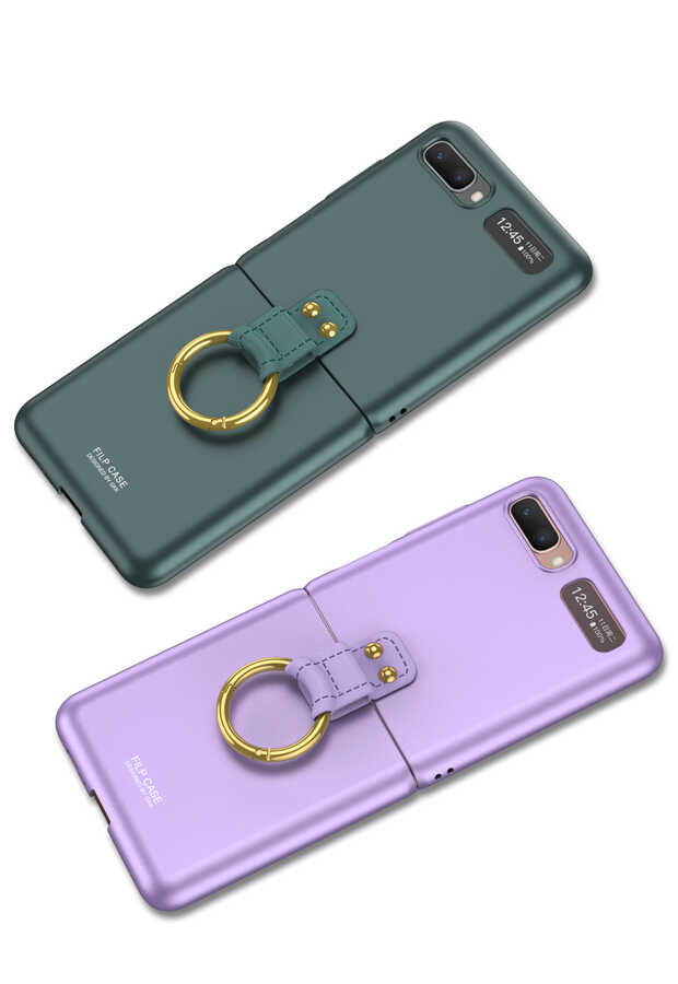 Galaxy Z Flip Kılıf Zore Flip Ring Kıpta Kapak