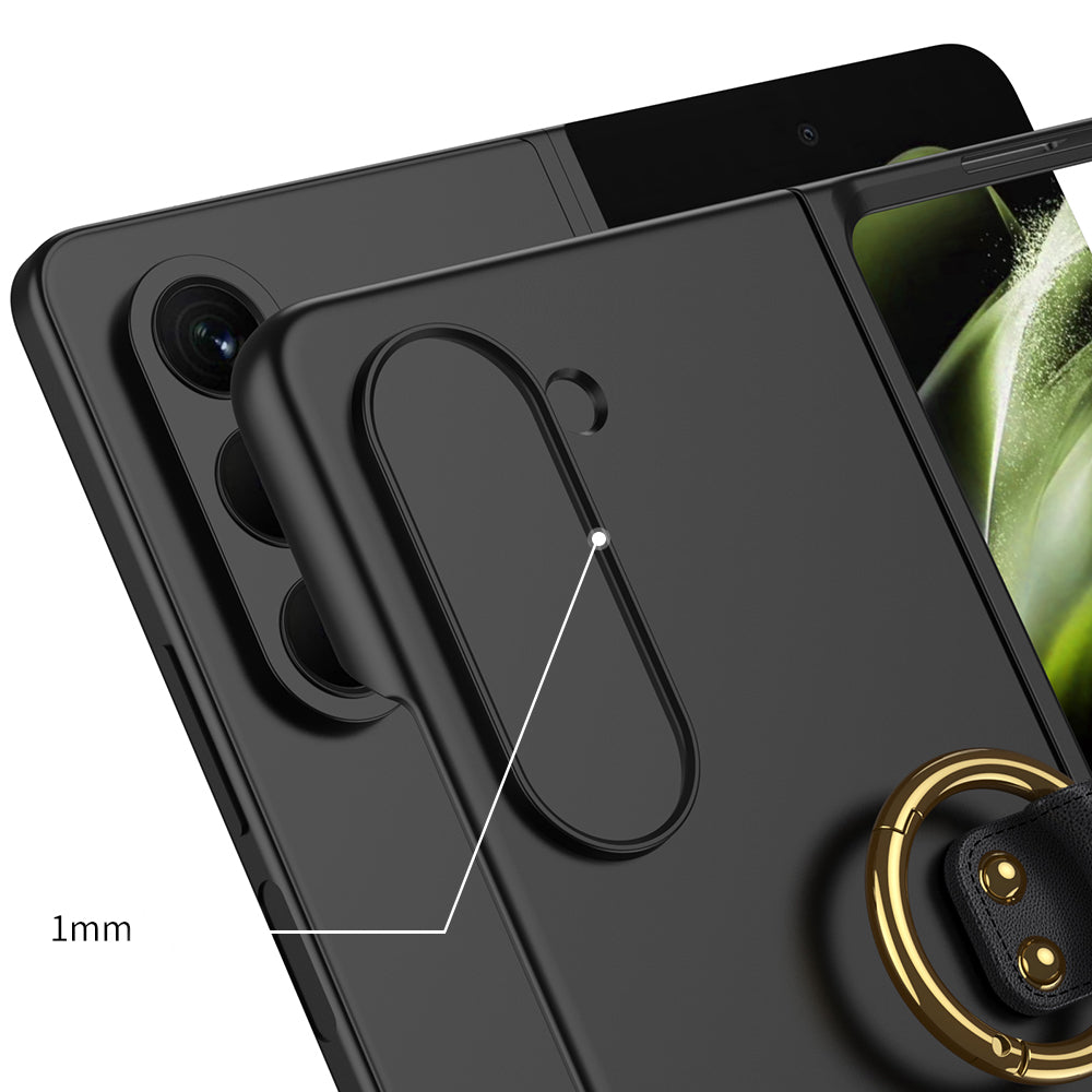 Galaxy Z Fold 5 Kılıf Zore Kıpta Yüzüklü Flip Sert Kapak